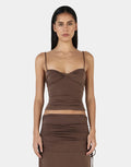 Norina Top - Chocolate by Ownley