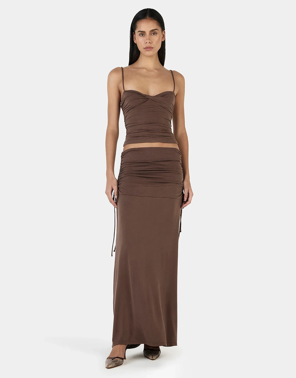Heather Maxi Skirt - Chocolate