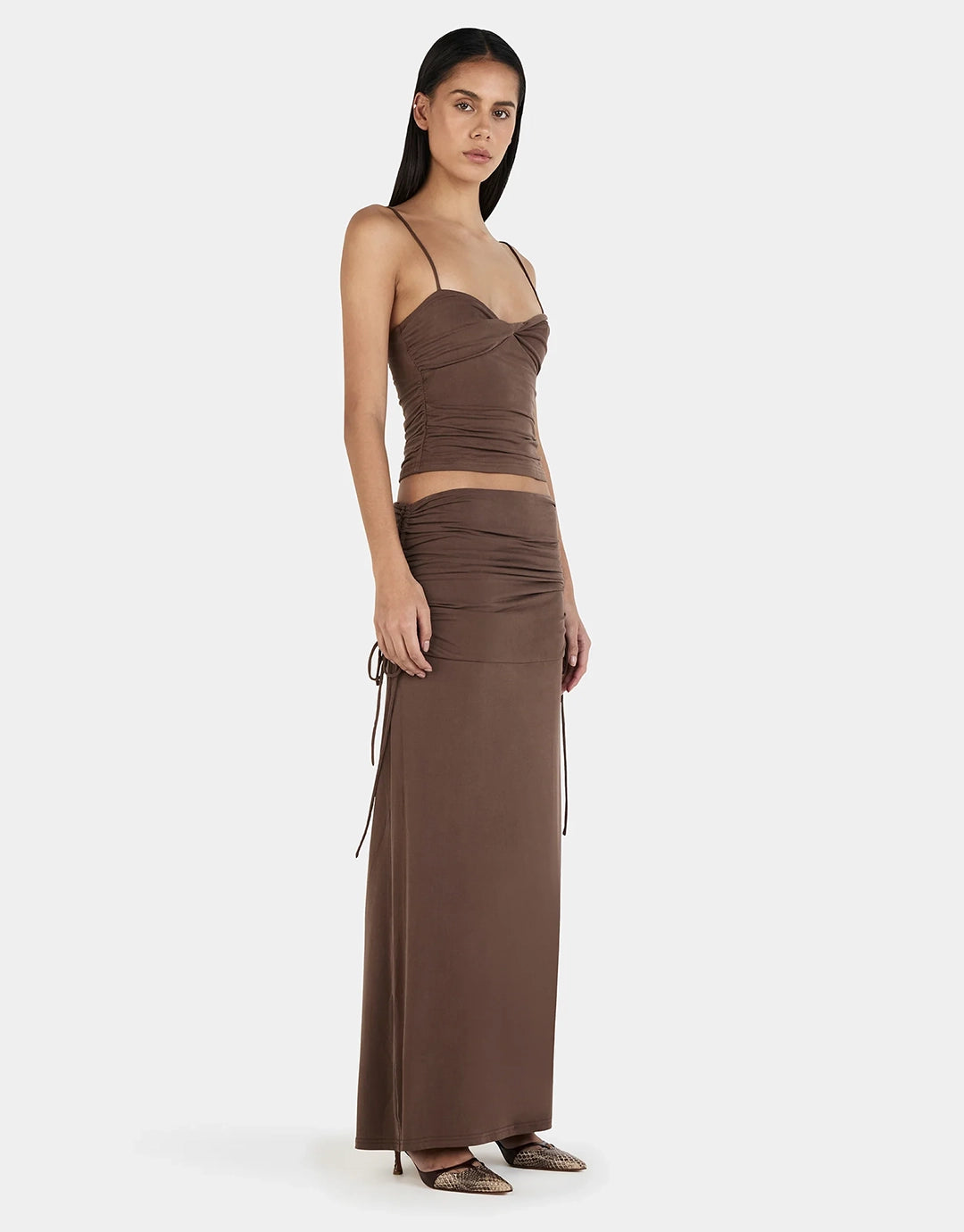 Heather Maxi Skirt - Chocolate