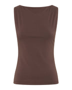 Lois Organic Tank - Chocolate