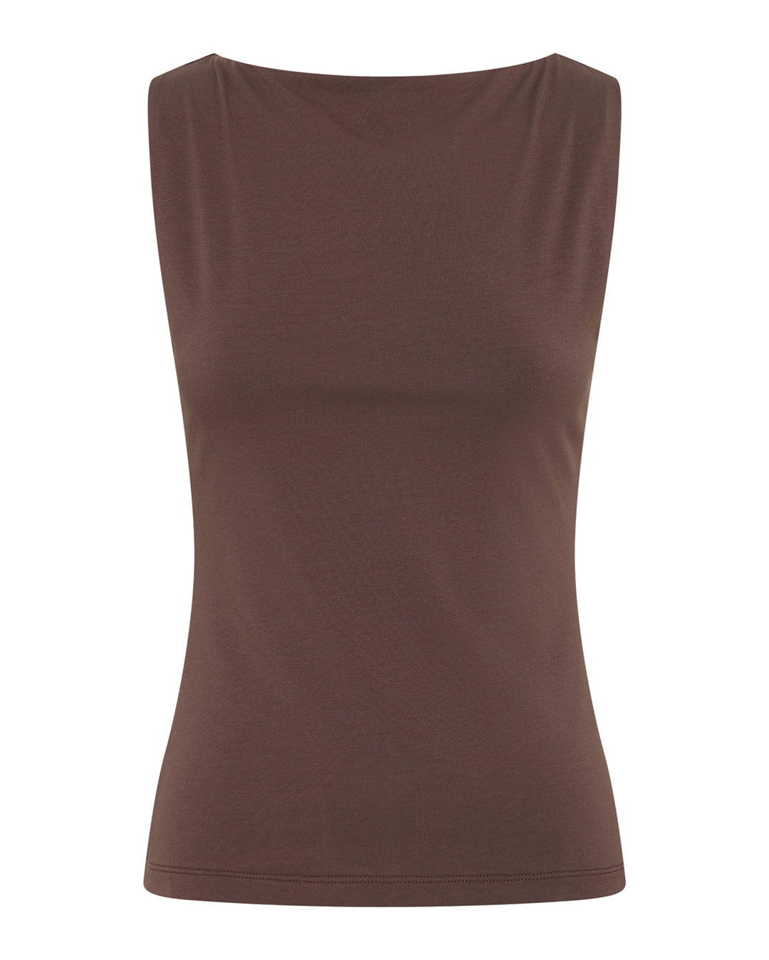 Lois Organic Tank - Chocolate