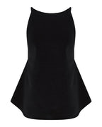 Ziba Linen Top - Black by Nude Lucy - view 2