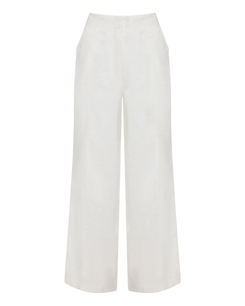 Theo Linen Pant - White