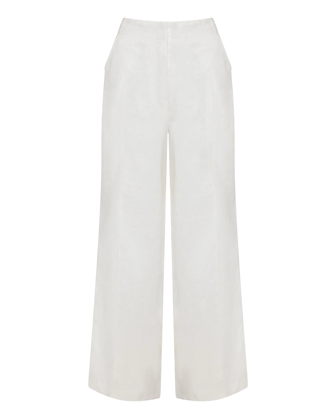 Theo Linen Pant - White