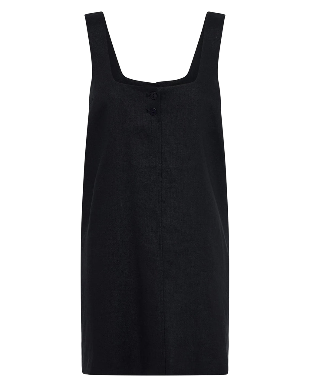 Zephyr Linen Mini Dress - Black by Nude Lucy - view 5