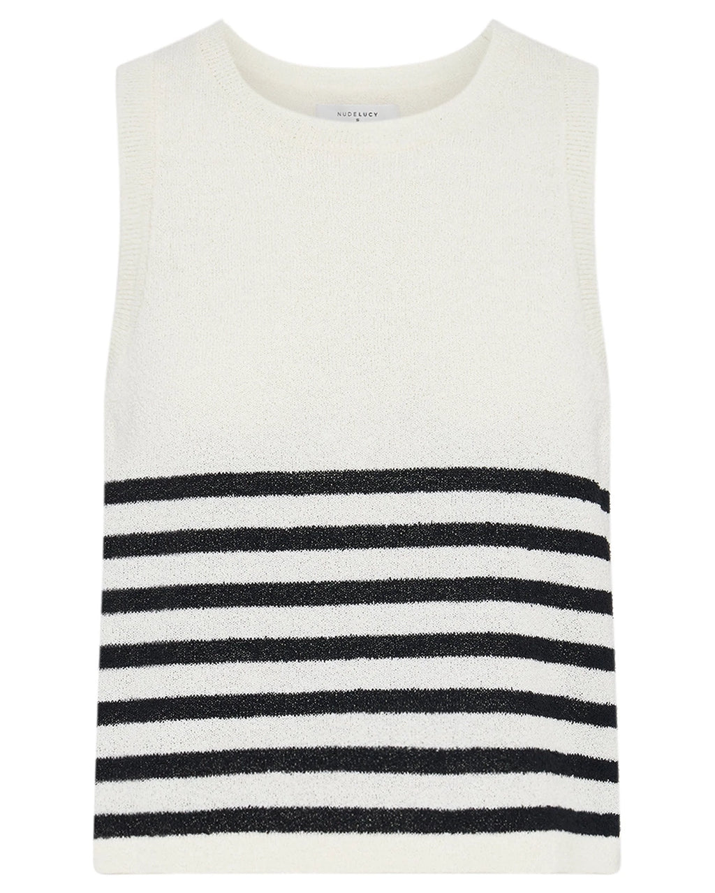 Marika Knit Tank - Black Stripe by Nude Lucy - view 6