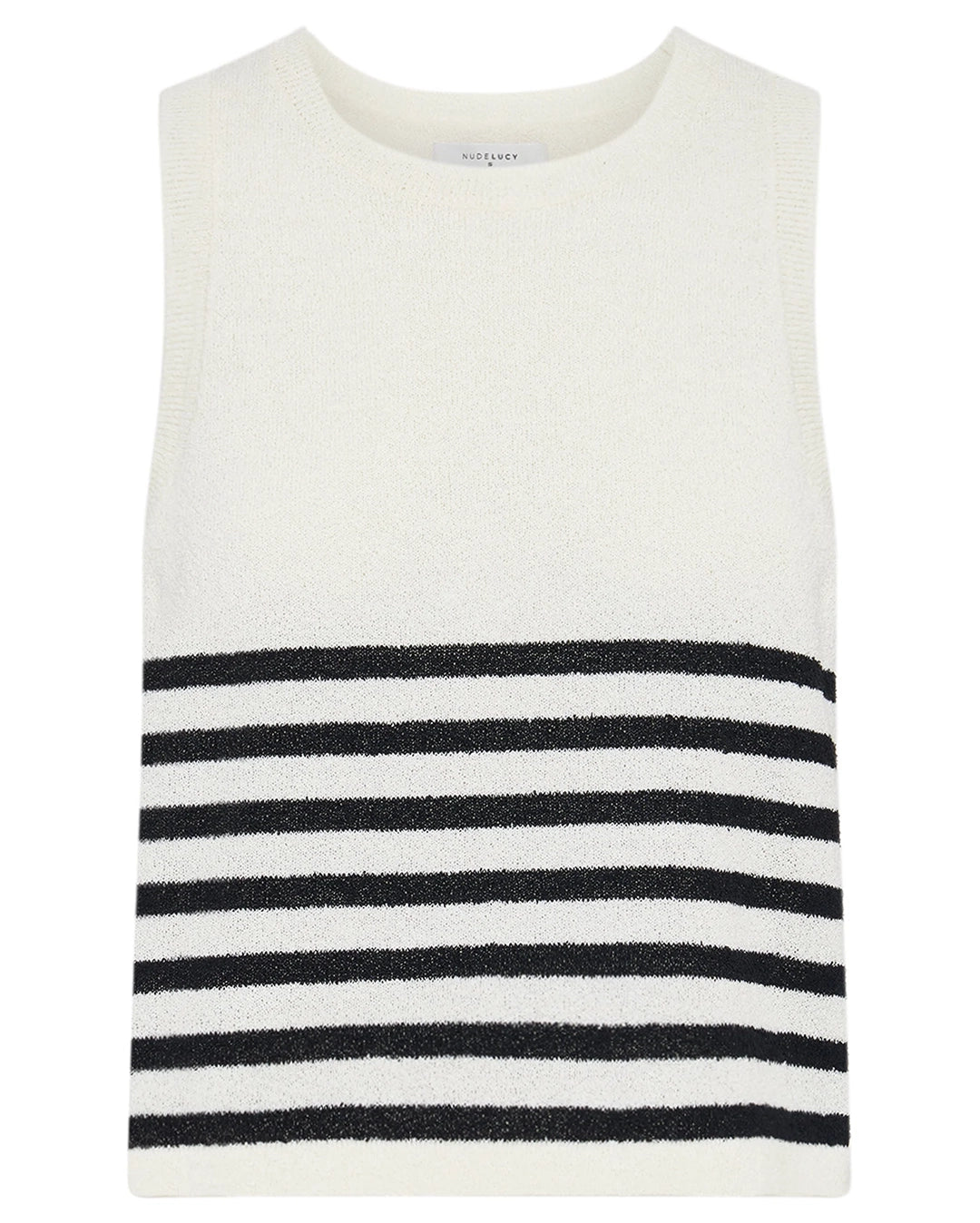 Marika Knit Tank - Black Stripe by Nude Lucy - view 6