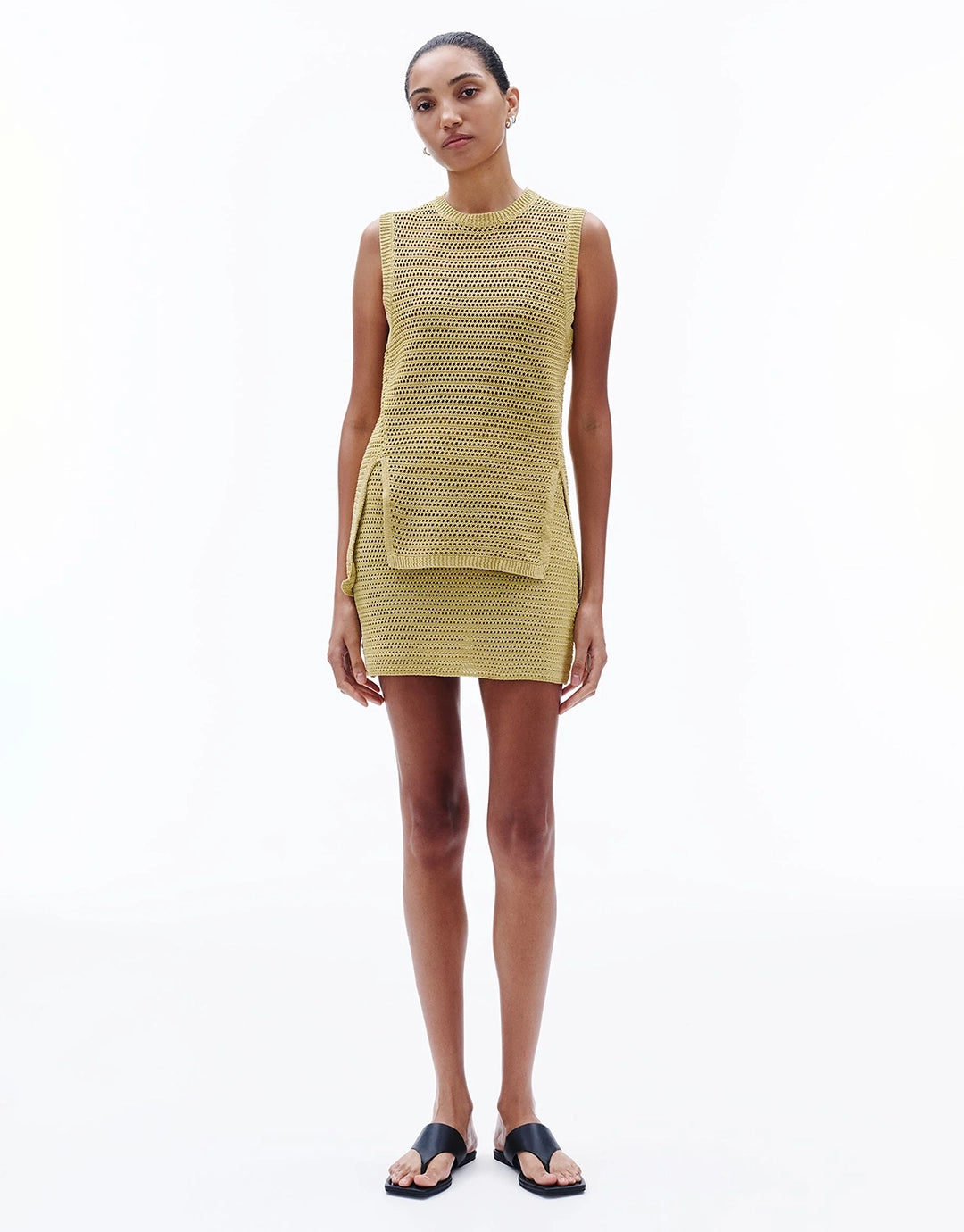 Marlo Knit Skirt - Kiwi