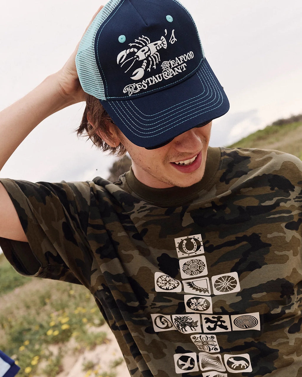 Seafood Staff Packers Trucker - Navy