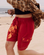 Seafood Staff Boardshorts - Lobster Red by Pass-Port - view 2