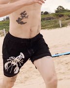 Seafood Staff Boardshorts - Black by Pass-Port - view 2
