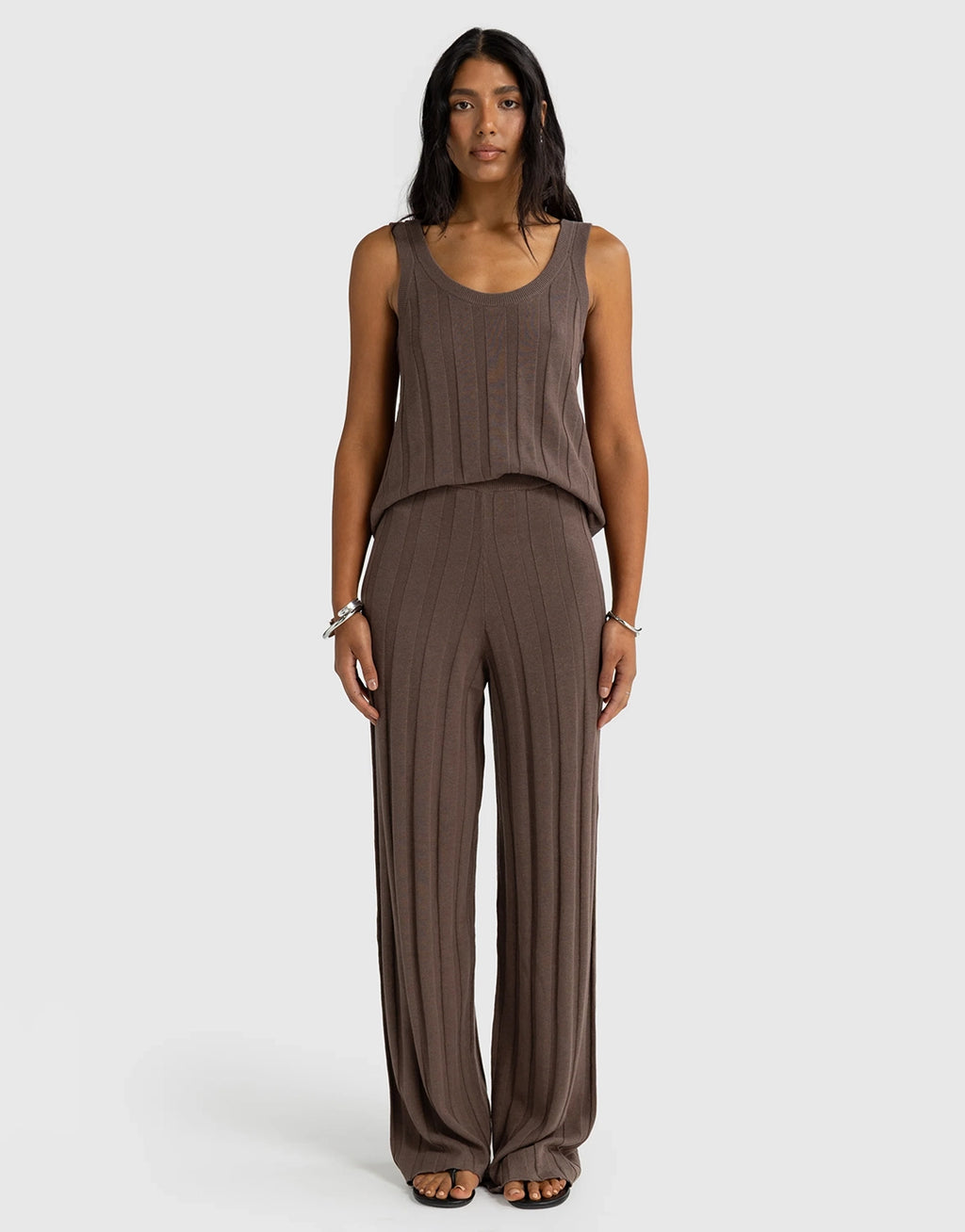 Amara Knit Pants - Espresso