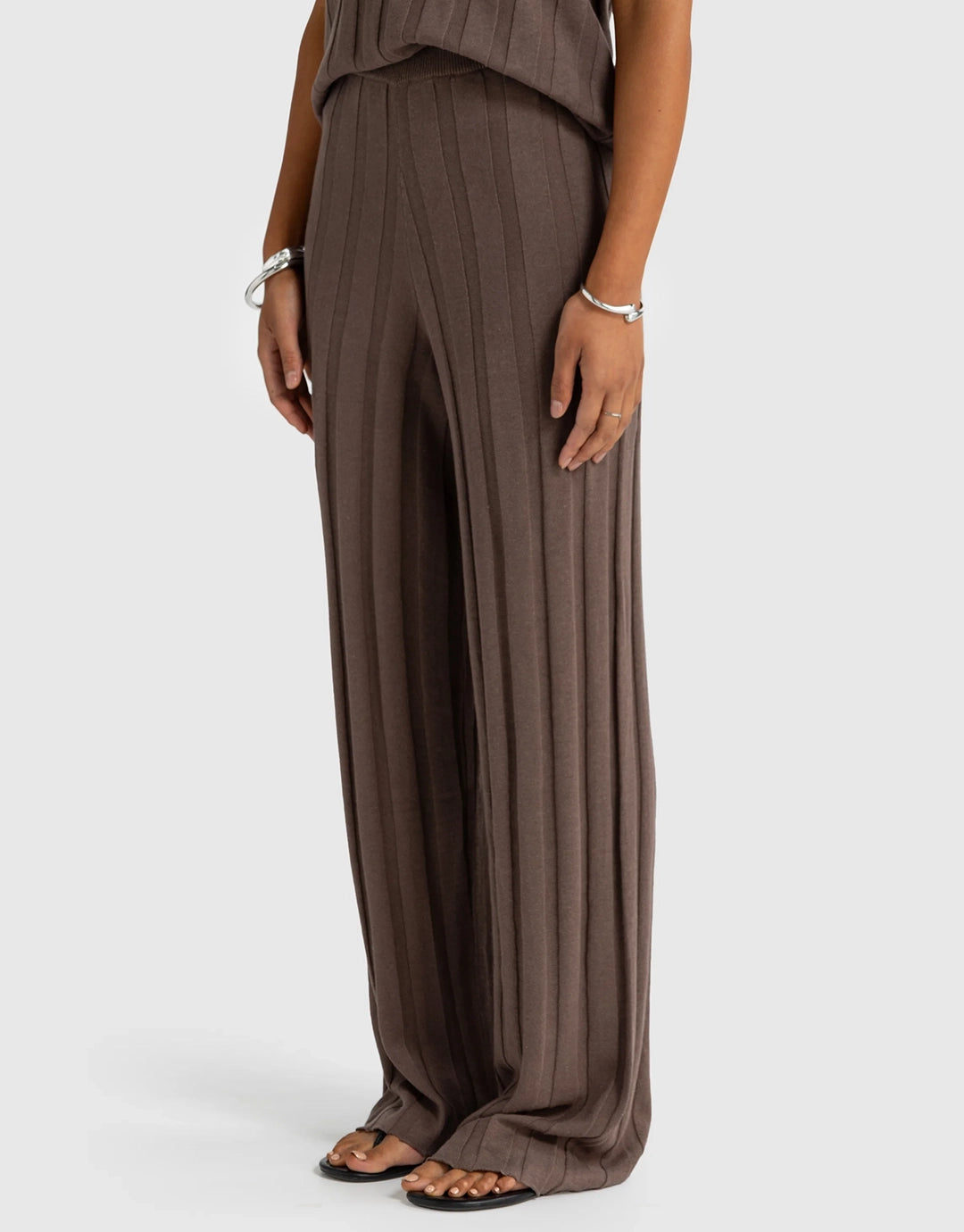 Amara Knit Pants - Espresso