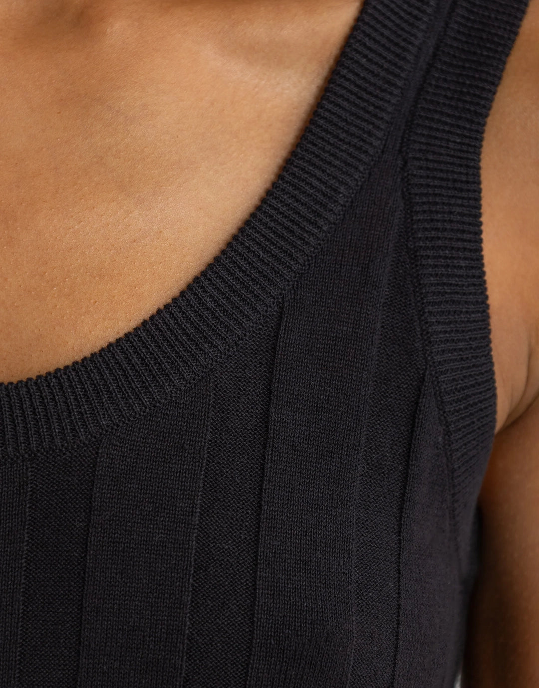 Amara Knit Tank - Black