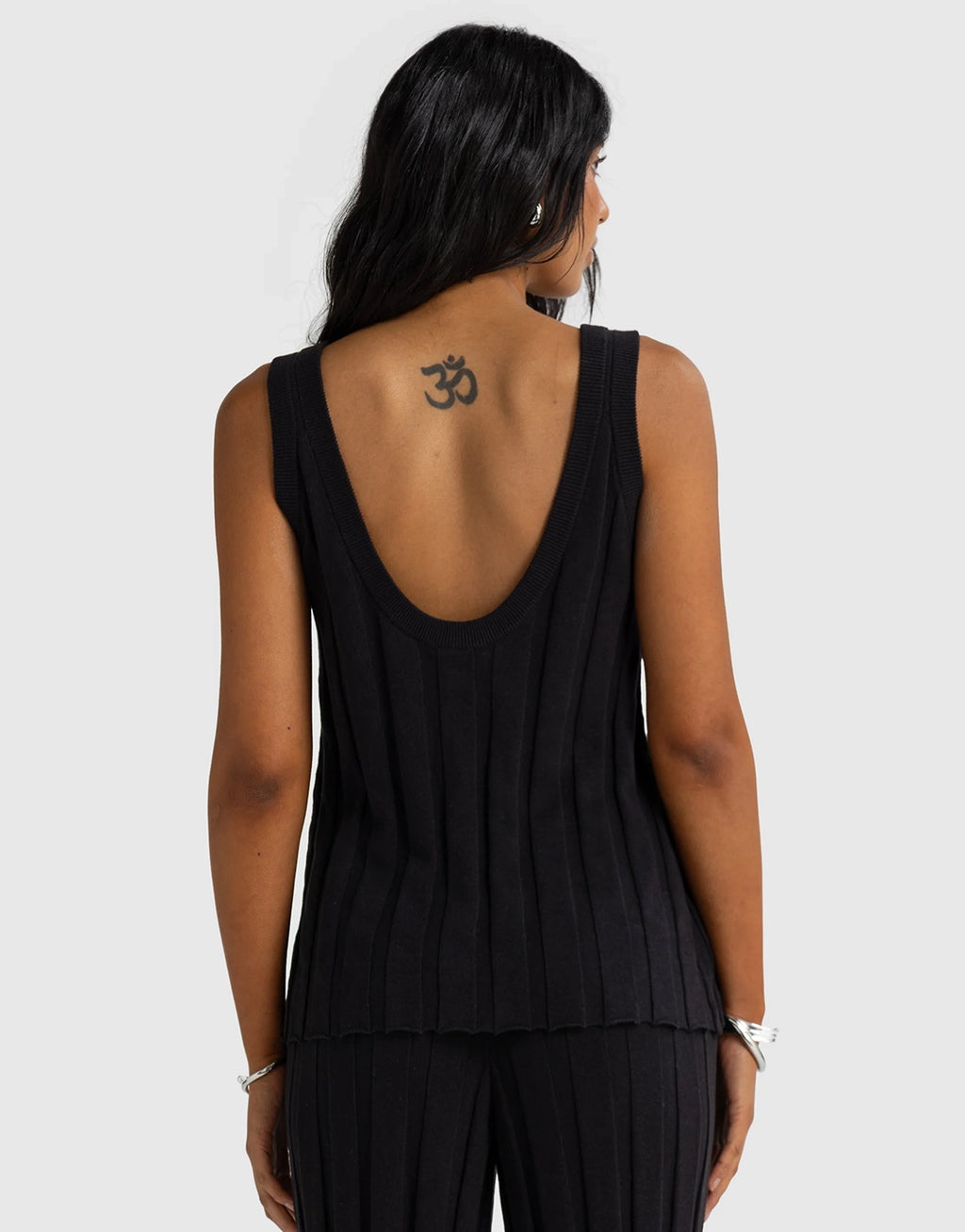 Amara Knit Tank - Black