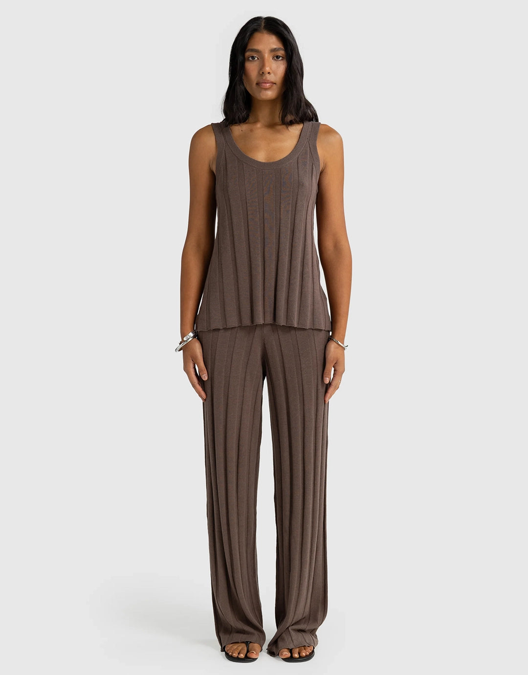 Amara Knit Tank - Espresso