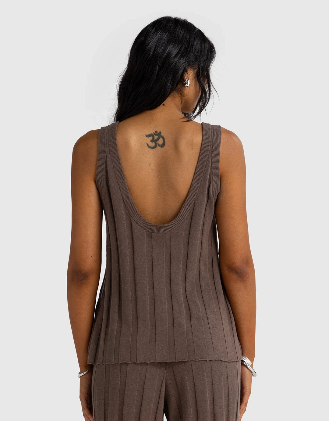 Amara Knit Tank - Espresso