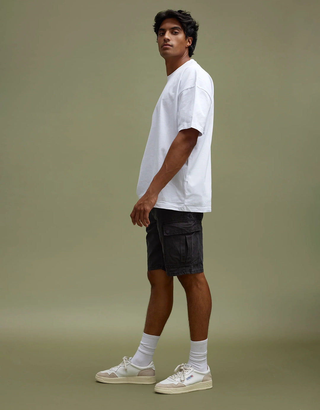 Cargo Shorts - Washed Black