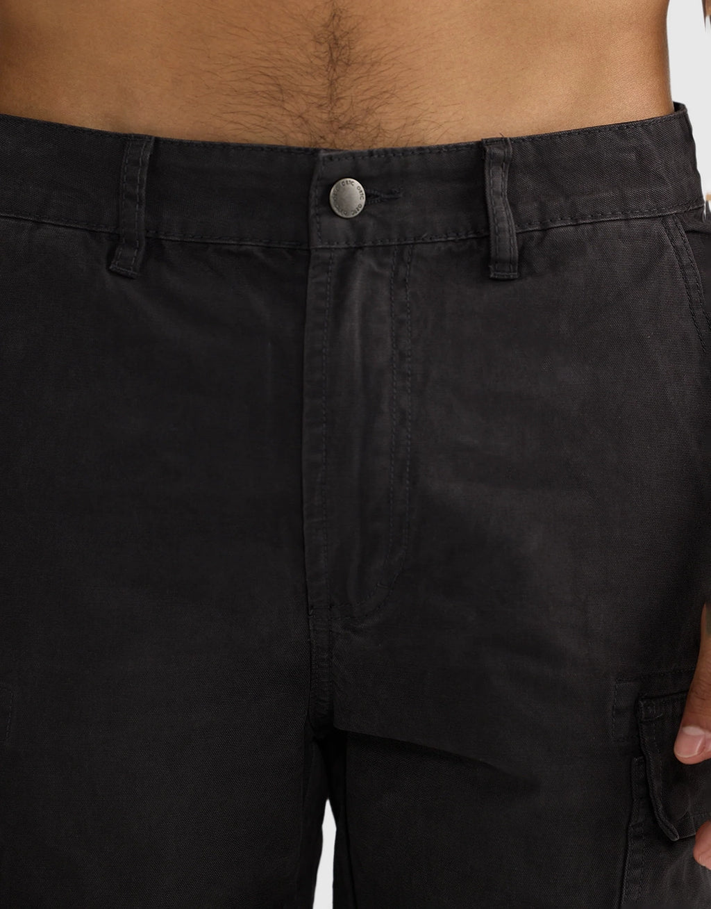 Cargo Shorts - Washed Black