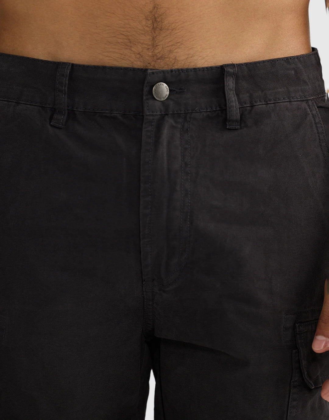 Cargo Shorts - Washed Black
