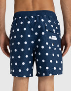Henley Swim Shorts - Navy Polka by ORTC - view 6