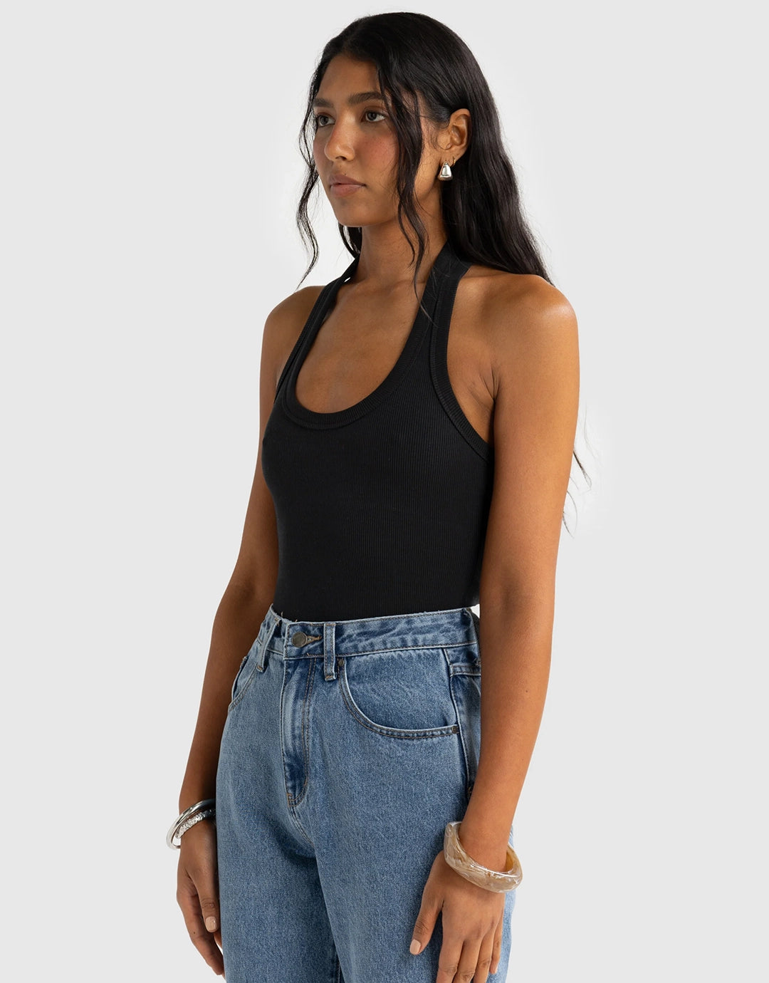 Sunday Halter Tank - Black