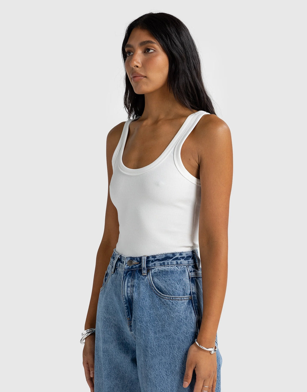 Sunday Scoop Tank - White