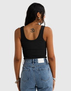 Sunday Scoop Tank - Black by ORTC - view 2