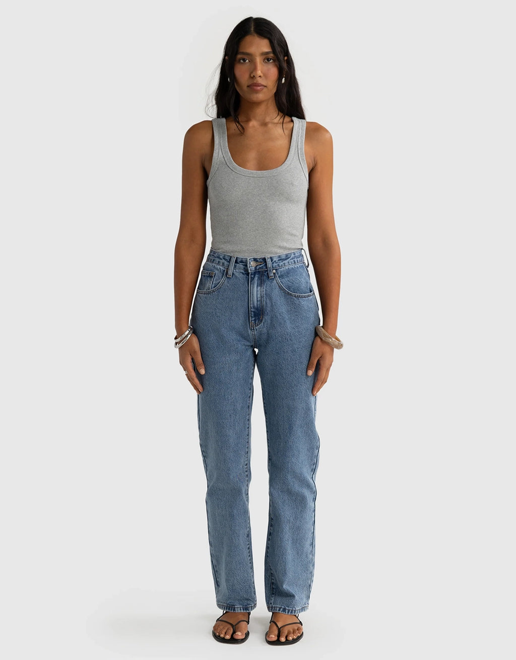 Sunday Scoop Tank - Grey Marle