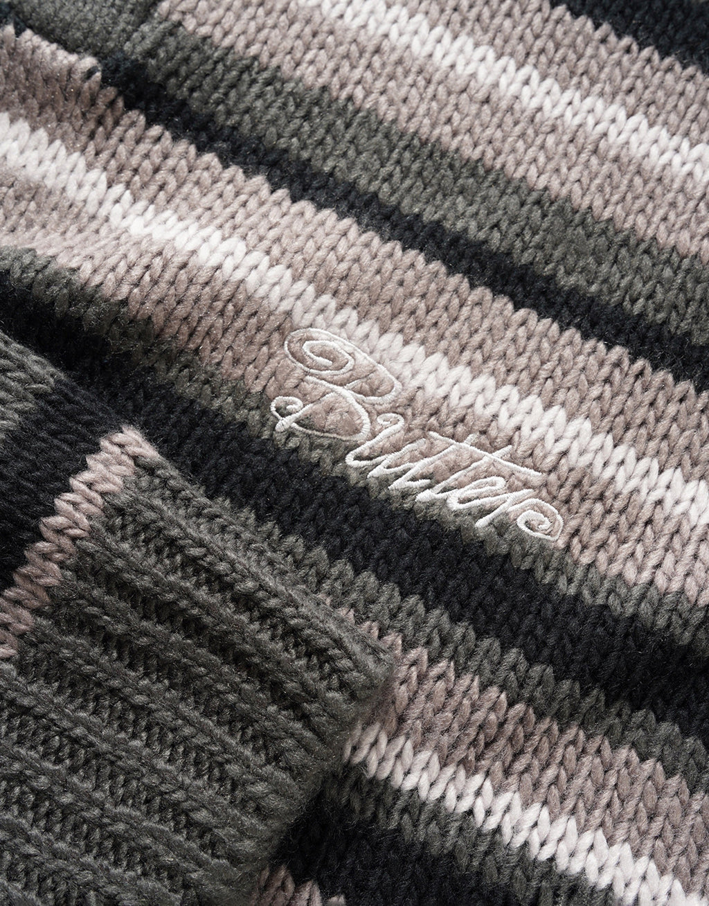 Ombre Stripe Knit Sweater - Black by Butter Goods - view 2