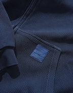 Waffle Zip-Through Hoodie - Navy Overdye by Butter Goods - view 3