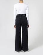 Mila Wide Leg Jeans - Shadow Black by Nobody Denim - view 3