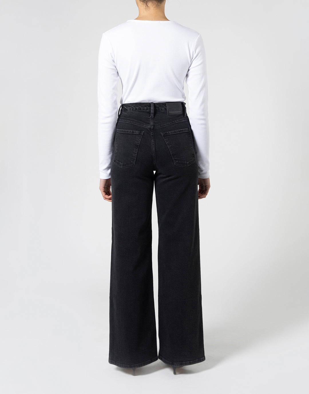 Milla Wide Leg Jeans - Shadow Black