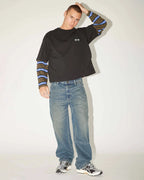 A5 Erik Baggy Denim Jeans Dark Blue - view 2
