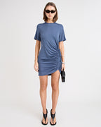 Solene Mini Dress - Steel Blue by Pfeiffer - view 4
