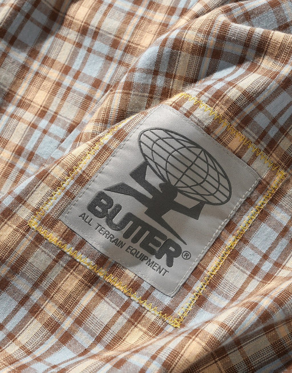 Plaid Equipment Anorak Jacket - Sky / Tan by Butter Goods - view 2