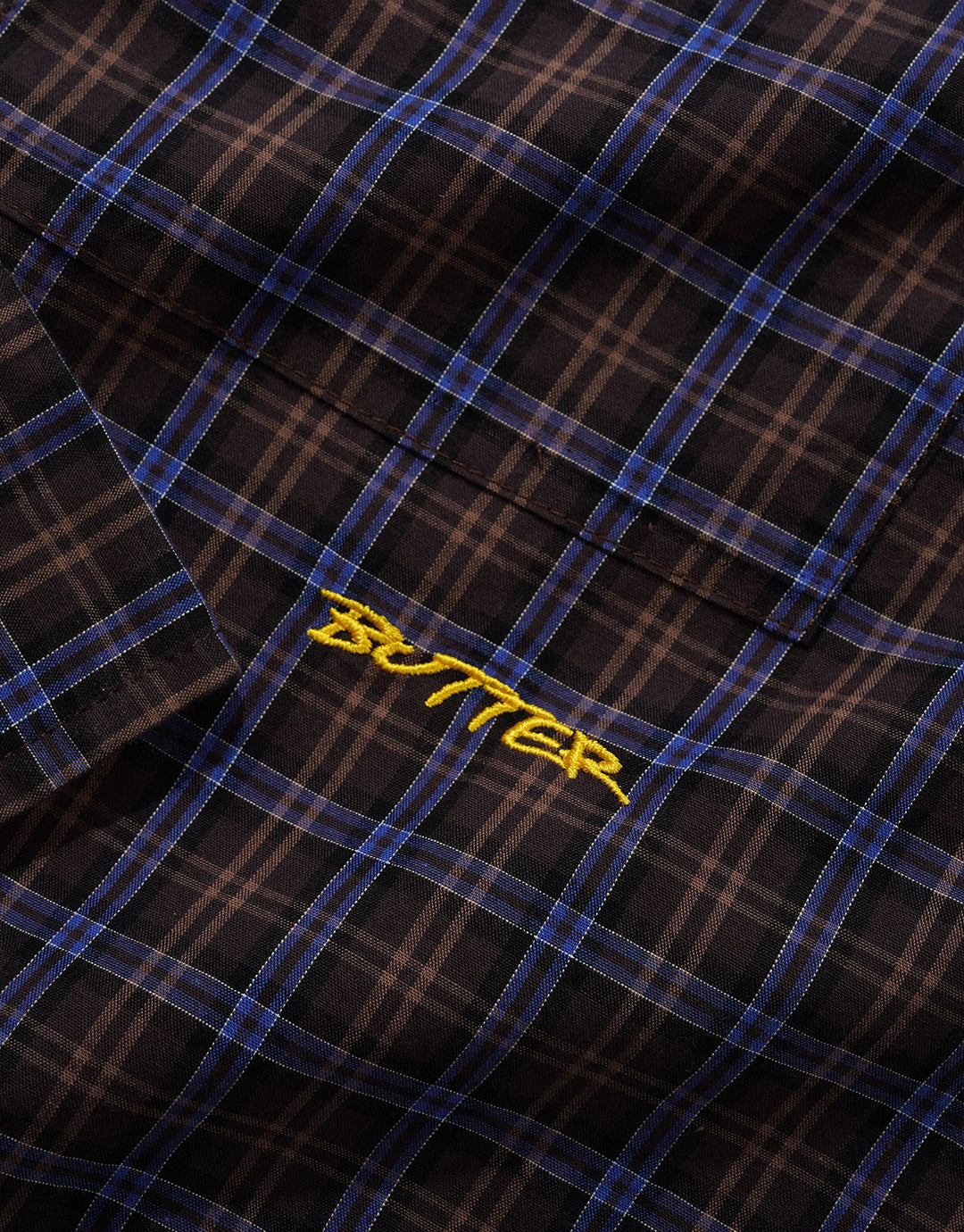 Plaid Shirt - Brown / Cobalt by Butter Goods - view 2