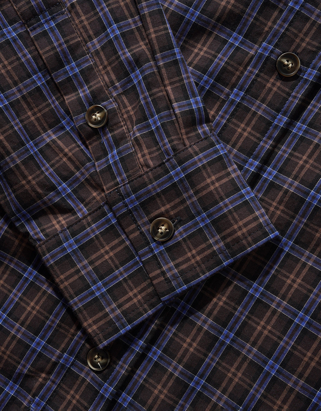 Plaid Shirt - Brown / Cobalt by Butter Goods - view 4