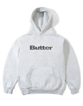 Plaid Logo Applique Pullover Hoodie - Ash by Butter Goods