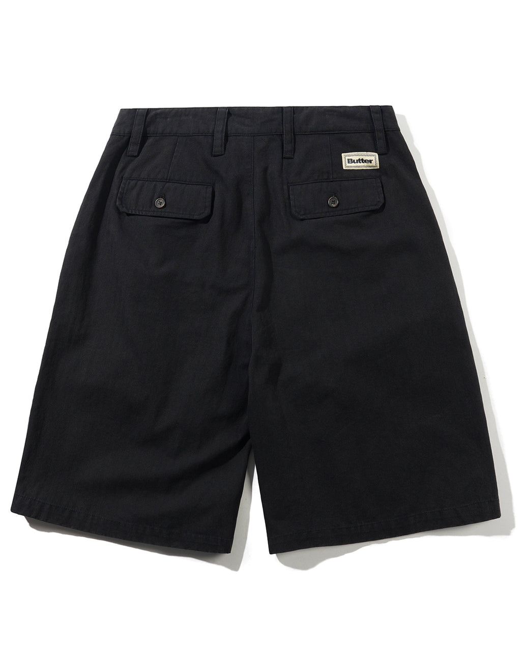 Pleated Shorts - Washed Black by Butter Goods - view 2