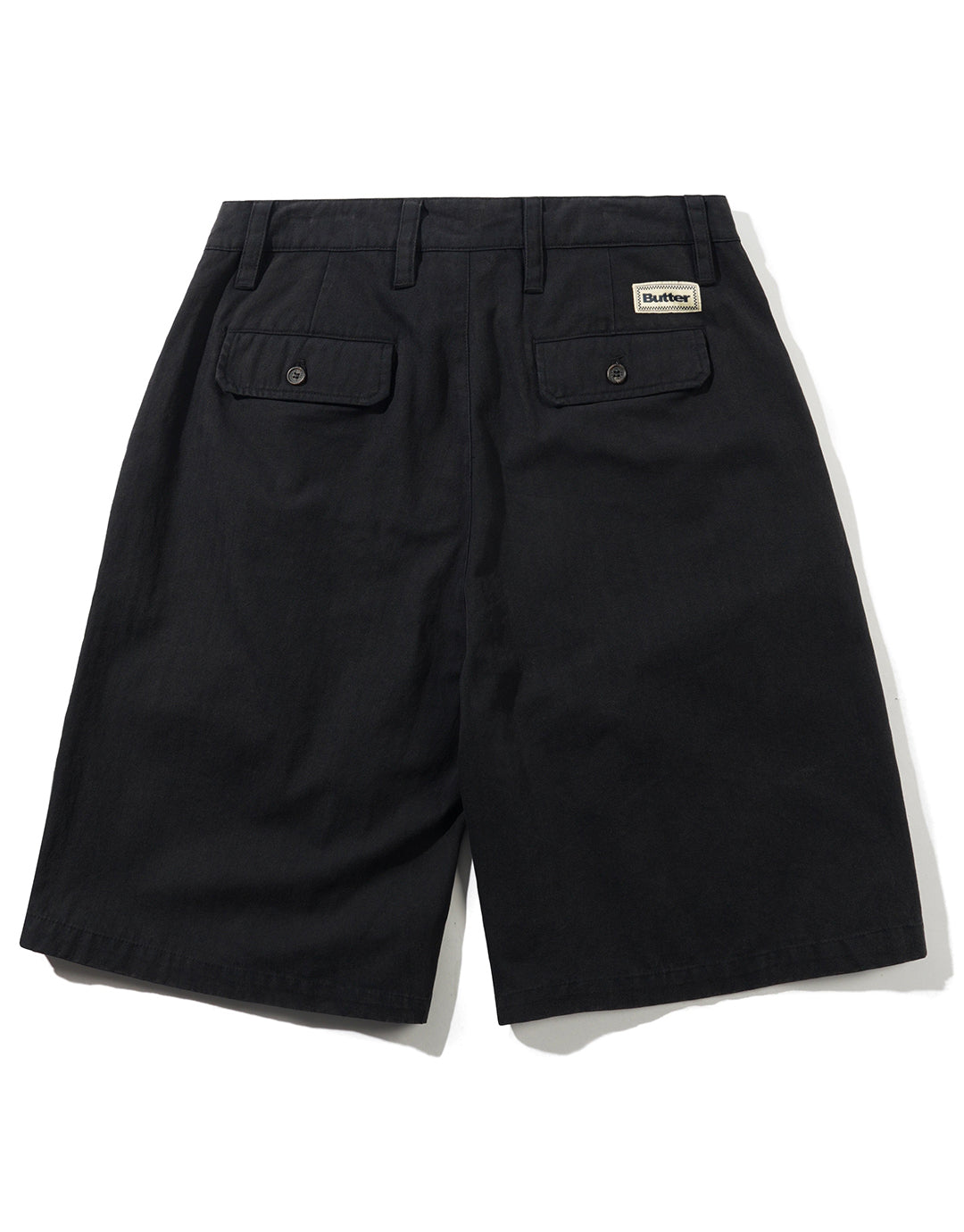 Pleated Shorts - Washed Black by Butter Goods - view 2