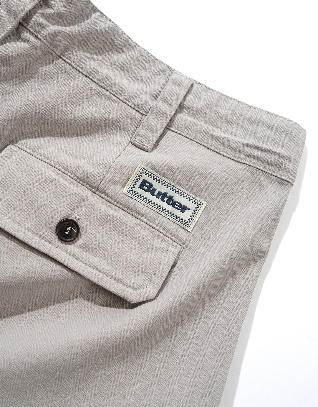 Pleated Trousers - Washed Light Grey by Butter Goods - view 3