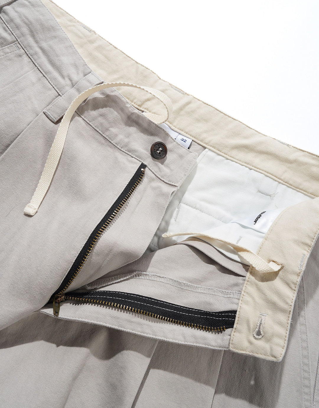 Pleated Trousers - Washed Light Grey by Butter Goods - view 4