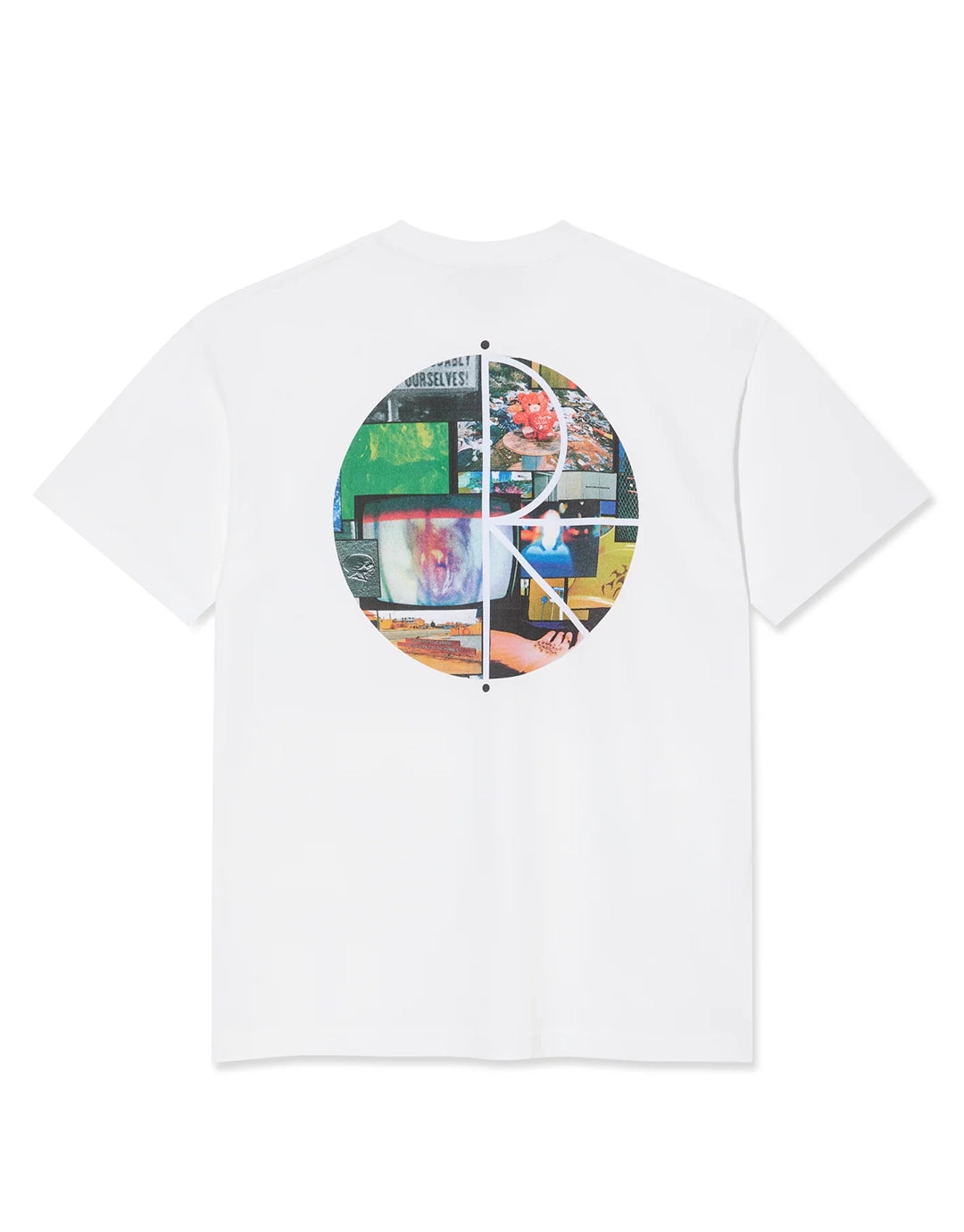 Fill Logo T-Shirt - Ourselves Collage - White