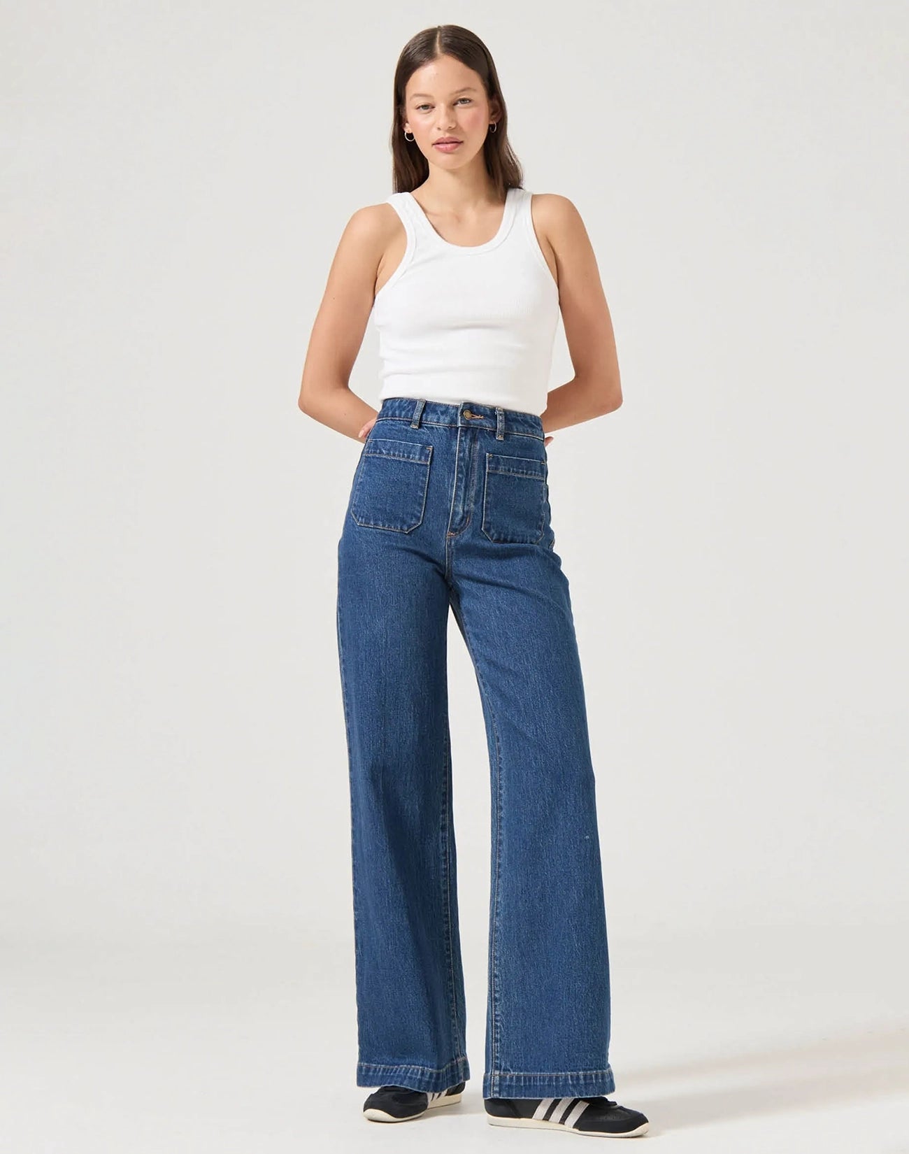 Sailor Long Denim Jeans - Organic Dark Blue