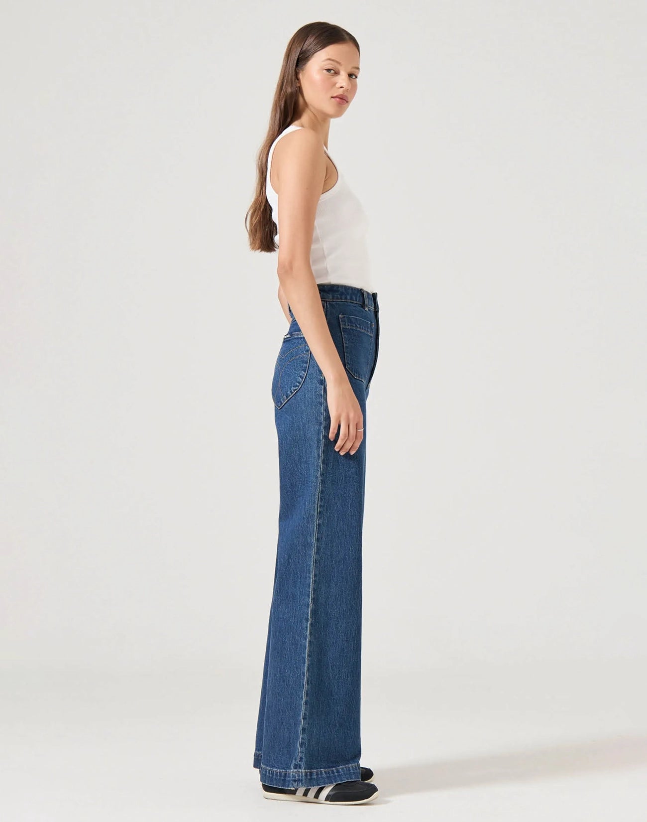 Sailor Long Denim Jeans - Organic Dark Blue