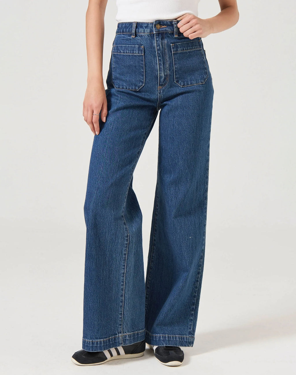 Sailor Long Denim Jeans - Organic Dark Blue