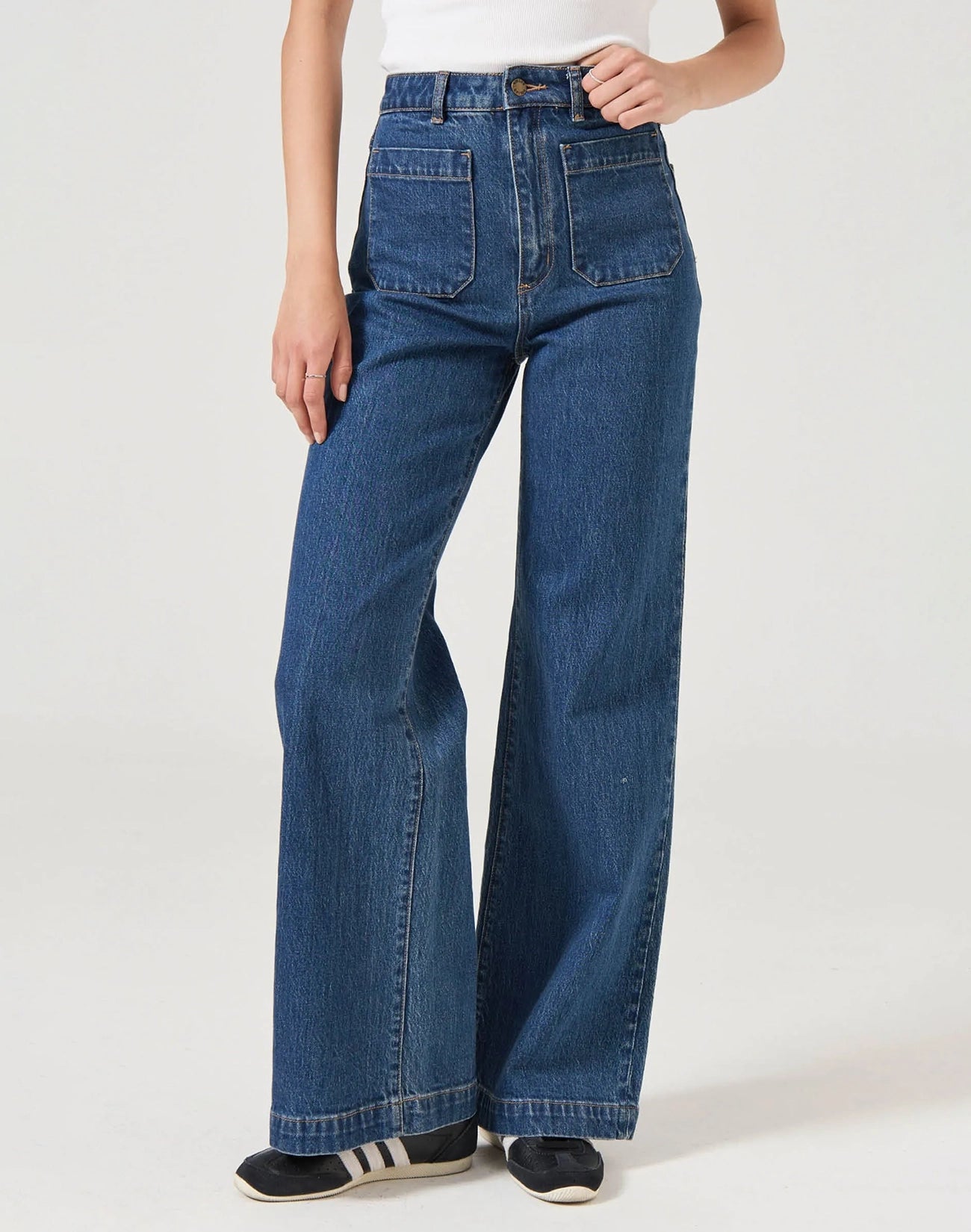Sailor Long Denim Jeans - Organic Dark Blue
