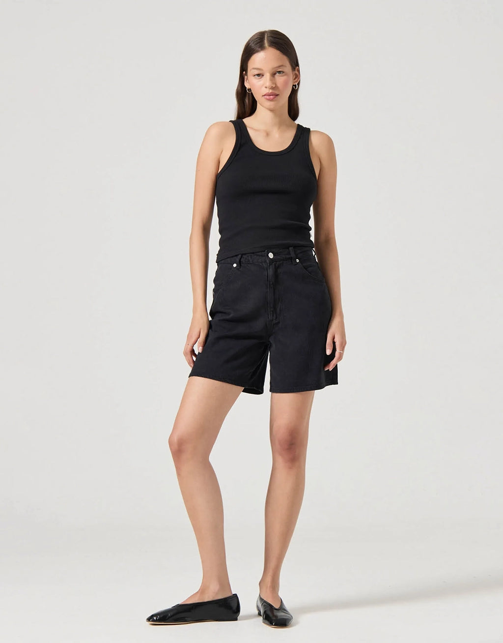 Super Mirage Denim Shorts - Lyocell Ash