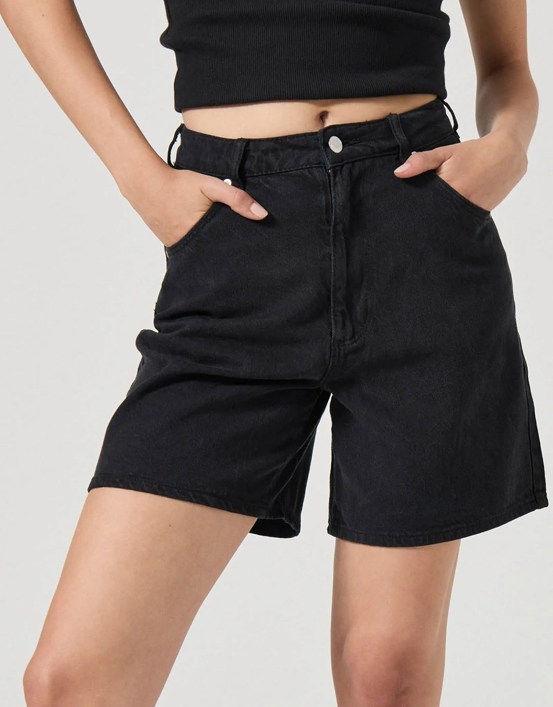 Super Mirage Denim Shorts - Lyocell Ash
